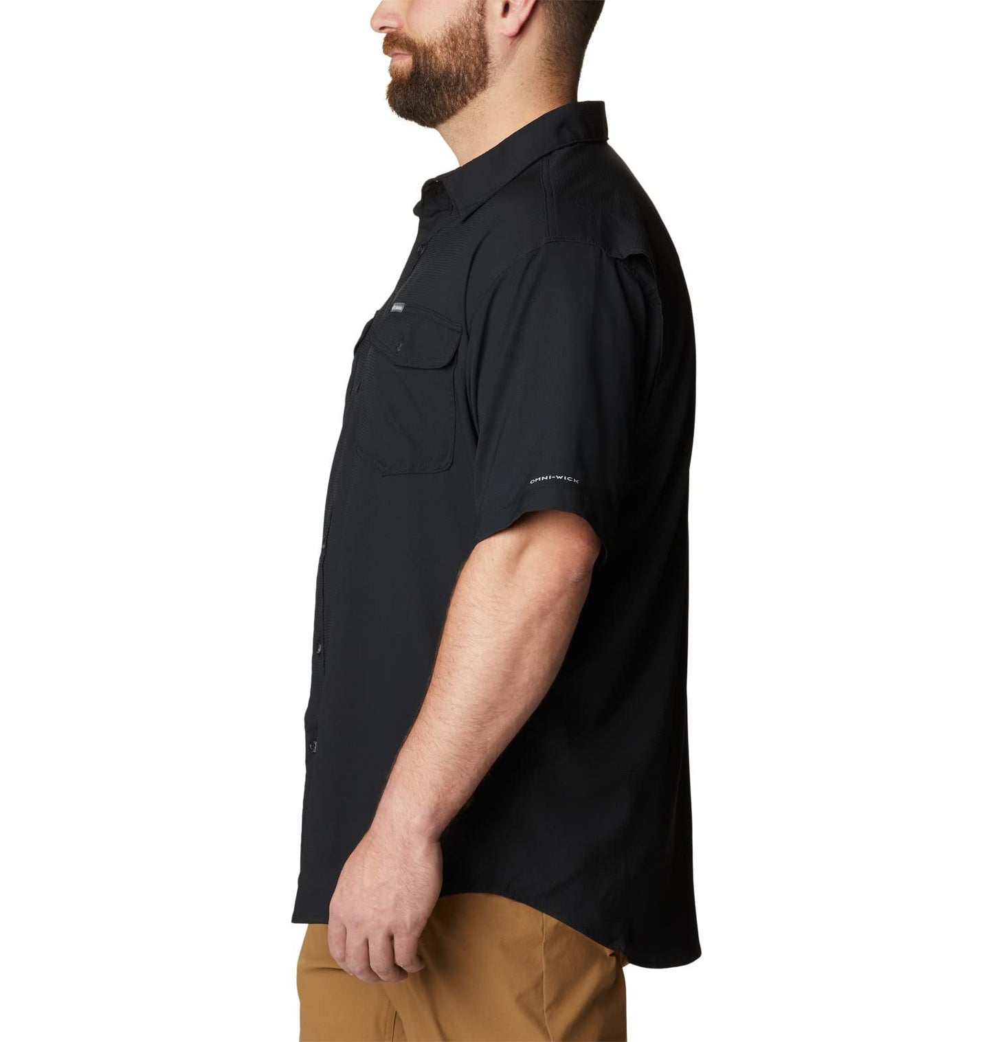 Columbia Men's Utilizer II Solid Short Sleeve Shirt, Black, 2X Tall