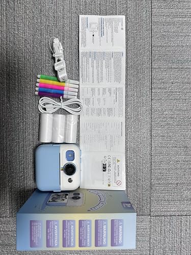 BOFIDAR Kids Camera,Toddler Camera Instant Print Toys,1080P Children Printable Camera,Christmas Birthday Gifts for Girls Boys Age 3-10 with 3 Roller Photo Paper