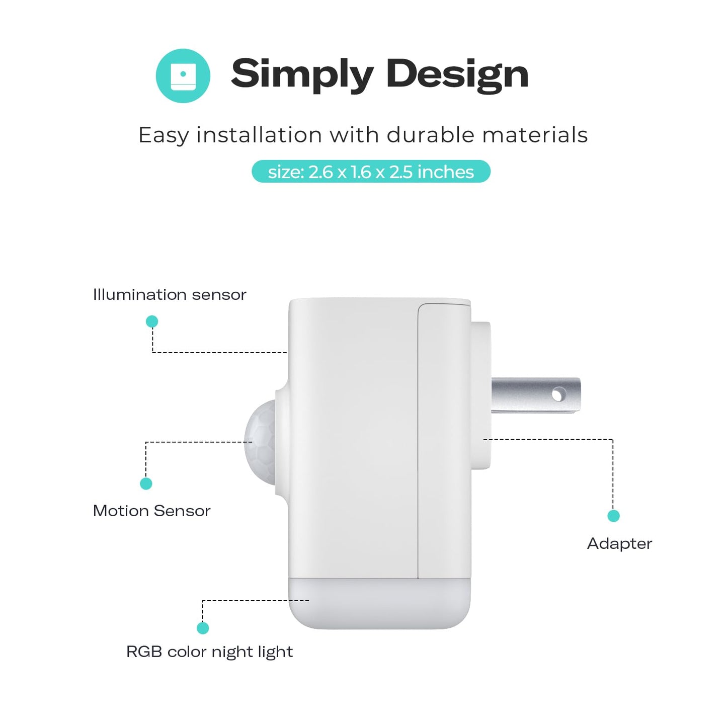 THIRDREALITY Multi-Function Night Light, Zigbee Repeater, 3-in-1 Combines a Motion Sensor, a Illumination Sensor and RGB Color Night Light, 1-100% Adjustable Brightness, Zigbee hub Required