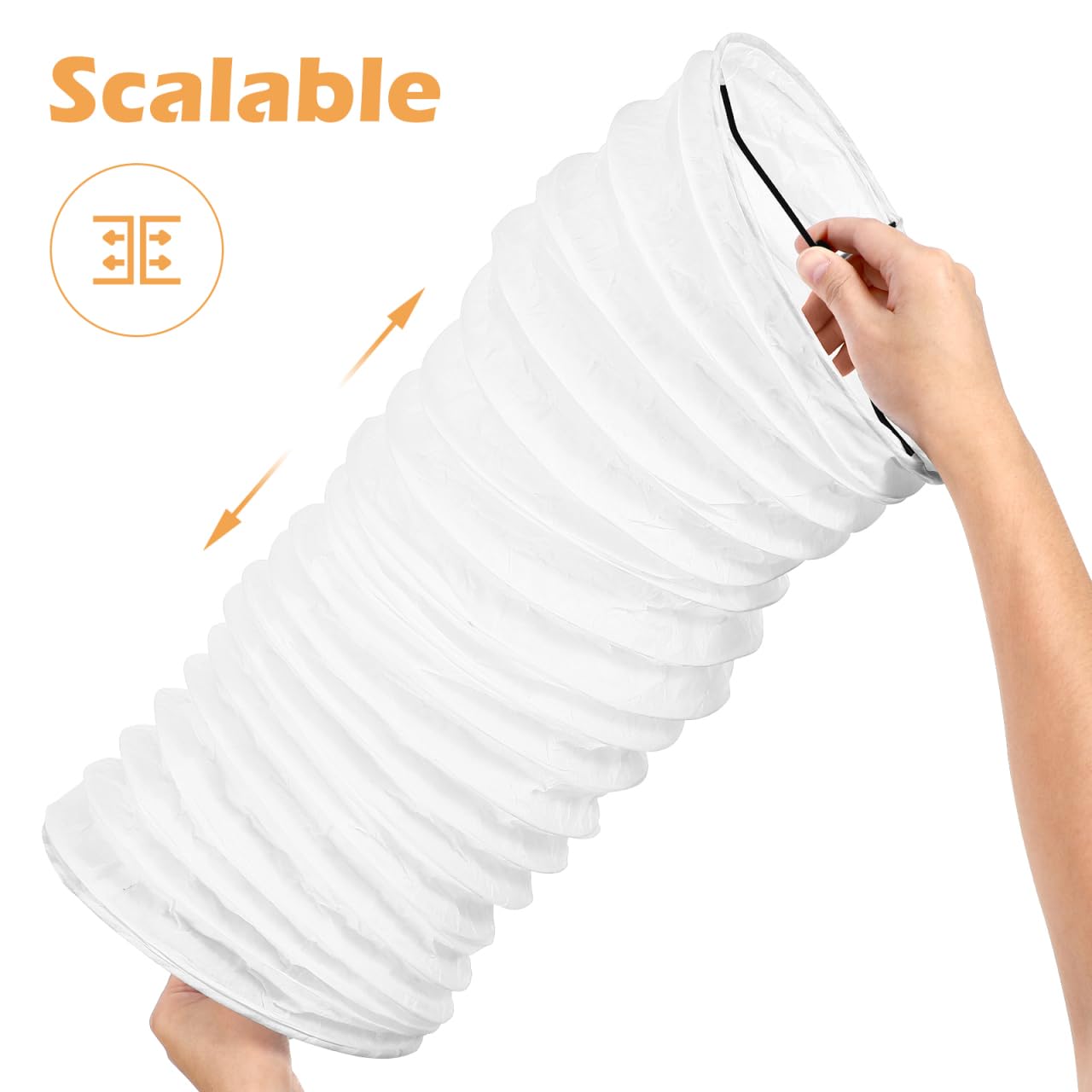 TOVINANNA Paper Lamps Shade, Foldable Rice Paper Floor Lampshade Lamp Cover for Bedroom Living Room, Modern Nordic Style Standing Light Shade for Home Decoration