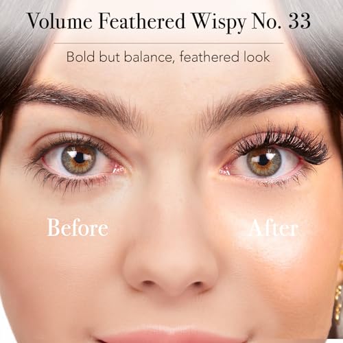 Pro Lash ProWear Professionally Styled Lash Clusters - Easiest to Apply Eyelash Cluster - 10 Day Eyelashes - Waterproof Lashes Clusters - 3 Sets - Volume Feathered Wispy No. 33 - Black