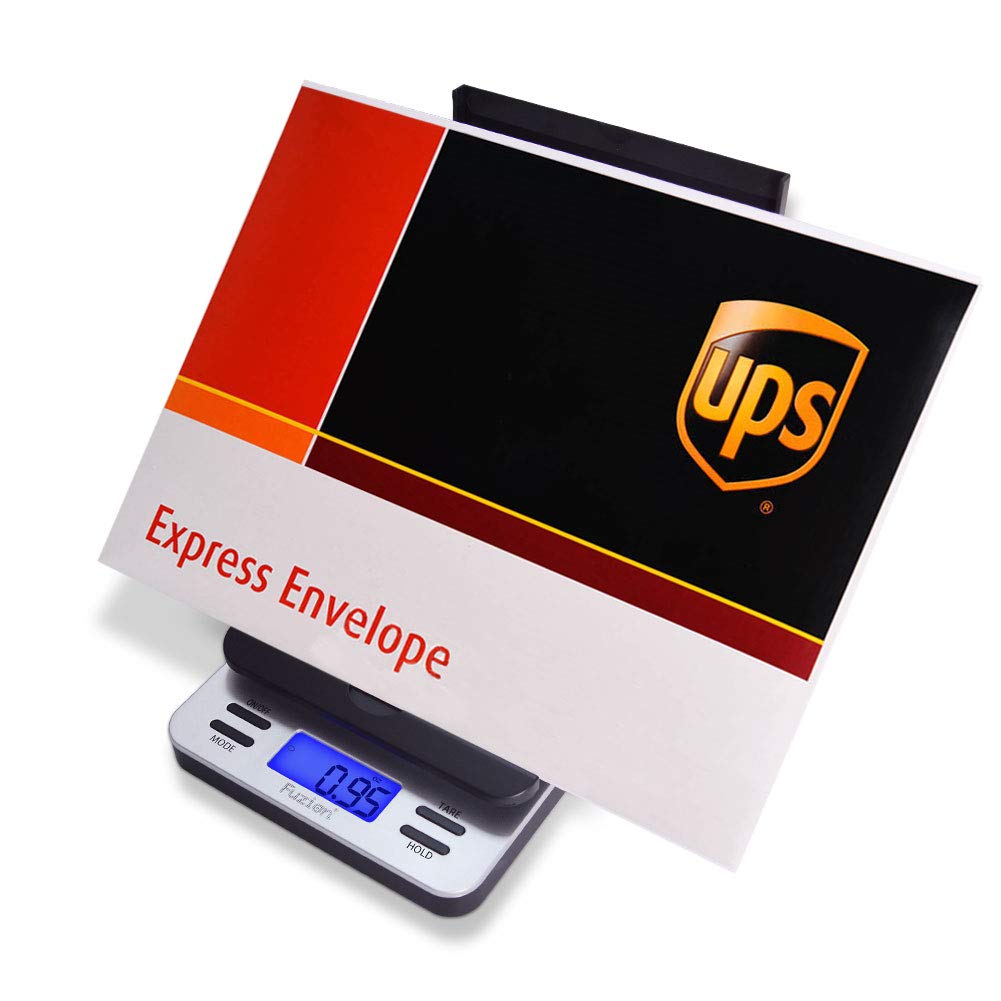 Fuzion Shipping Scale, Accurate Digital Postal Scale 86 lb/0.1 oz with Hold and Tare Function, LCD Display, Auto-Off, Postage Scale for Packages and Mailing, Battery and AC Adapter Included