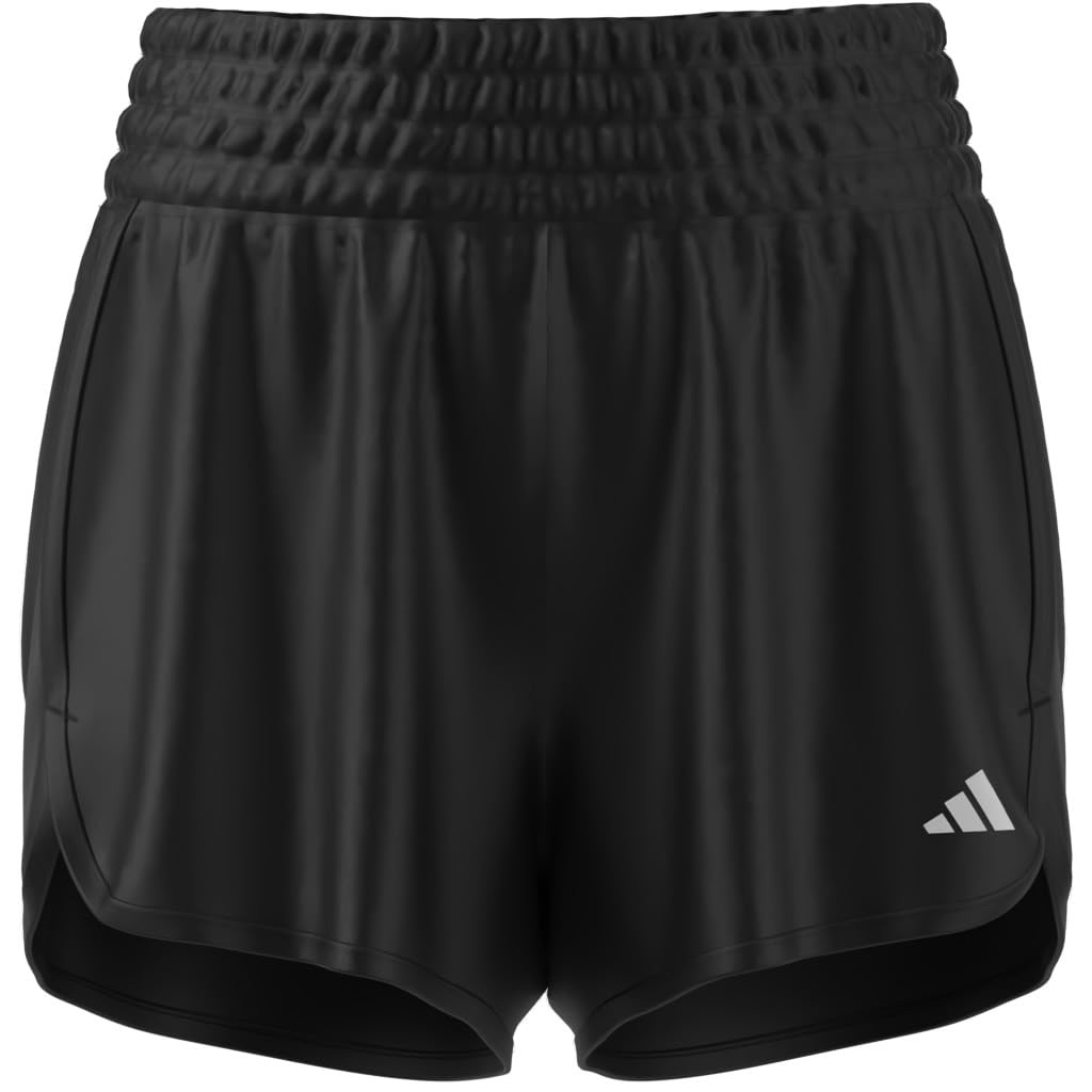 adidas Women's Pacer Essentials Knit High-Rise Shorts, Black, Medium/5" Inseam