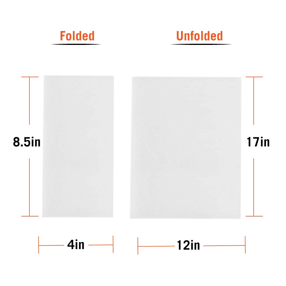 NHP [200] Linen Feel Disposable Hand Towels - Soft, Absorbent Tissues/Paper Napkins, Elegant Dinner Napkins for Kitchen, Weddings and Events, Guest Napkin, Hygienic Towels for Bathroom & Cleaning