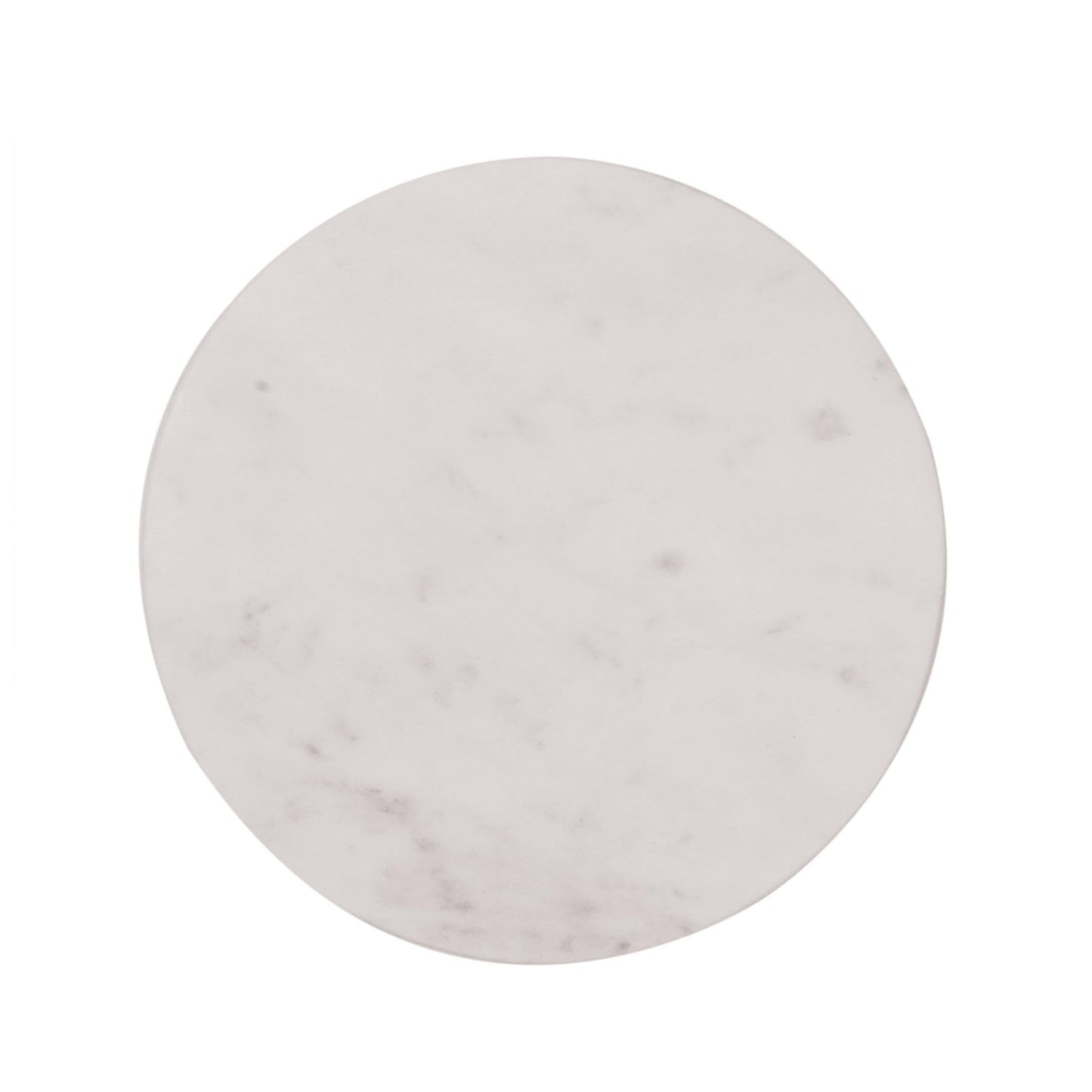 Creative Co-op Marble Cheese/Cutting Board, 8", White