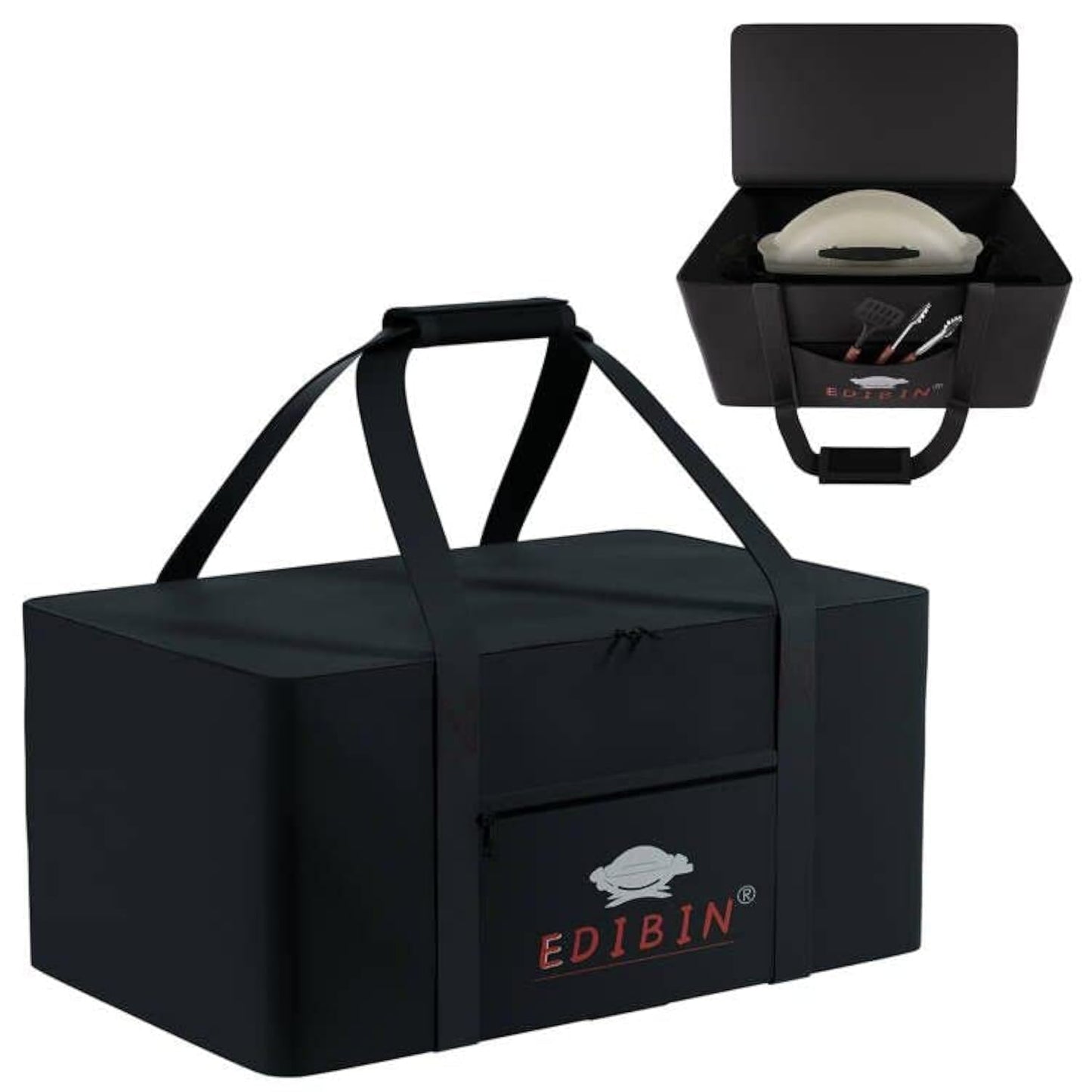 Grill Carry Bag Compatible with Weber Q1000 Q1200 Liquid Propane Grill,Carry Bag Fit for Weber Q1400 Electric Grill, 600D Heavy Duty Weather Resistant