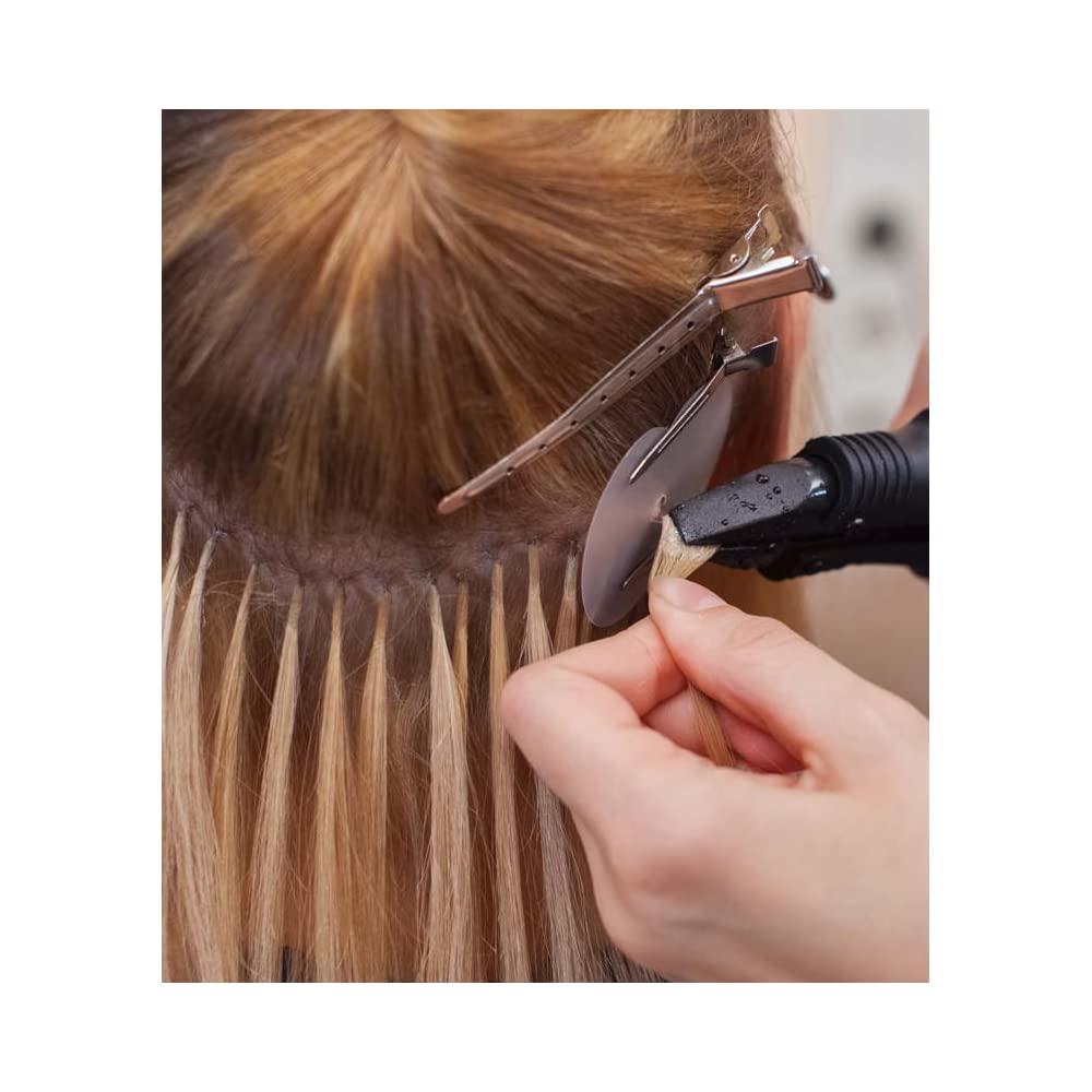 Professional Hair Extensions PINK Iron Connector Wand Temperature Adjustable plus Bond Remover Full Complete Kit Tools For Pre-bonded Red Alligator Clips