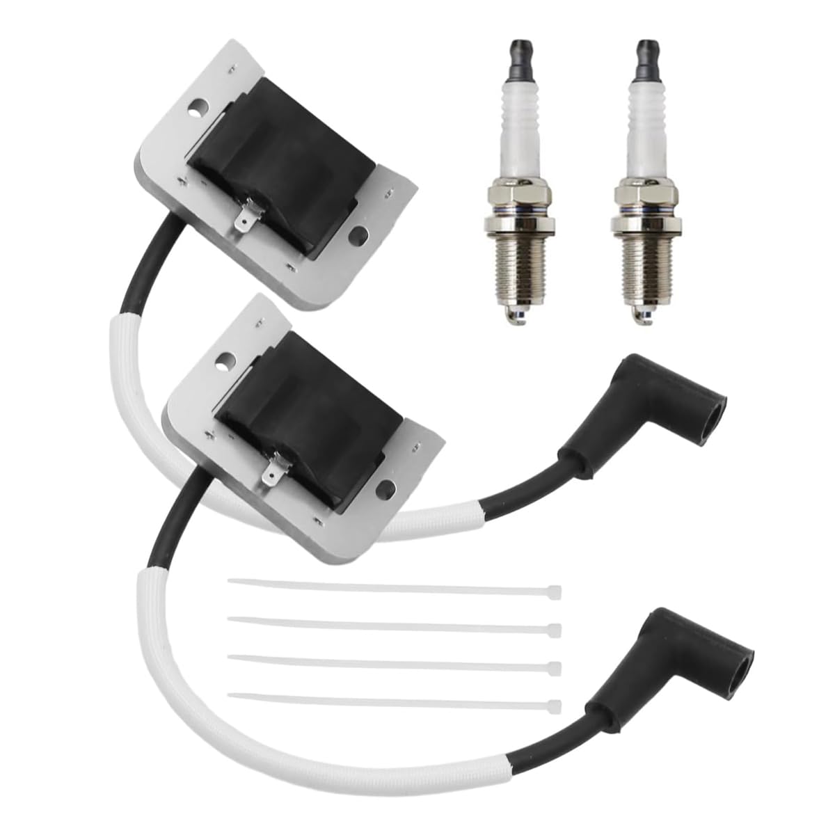 Anxingo 32-584-06-S Ignition Coil Module with Spark Plug Replacement for Kohler KT600 KT610 KT715 KT725 KT730 KT735 KT740 ZT710 ZT720 ZT730 Engines 3258406S