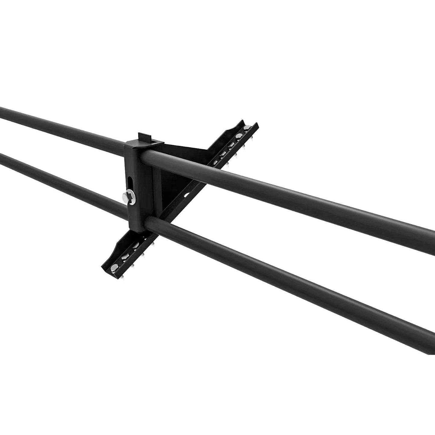 5ft Roof Snow Ice Guards for Metal Roofs and Wood Roofs, Stop Snow from Sliding Off Your Roof, Black Snow Guard Railing, Extendable