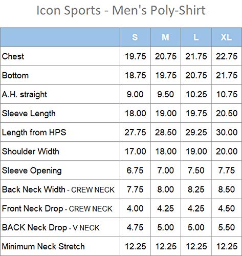 Icon Sports Men's Modern/Fitted