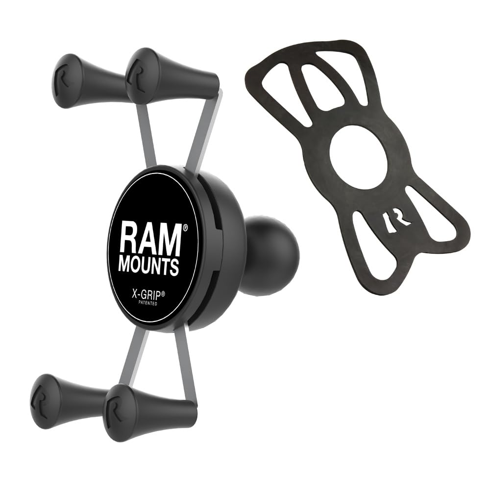 Ram Mount Cradle Holder for Universal X-Grip Cellphone/iPhone with 1-Inch Ball - Non-Retail Packaging - Black