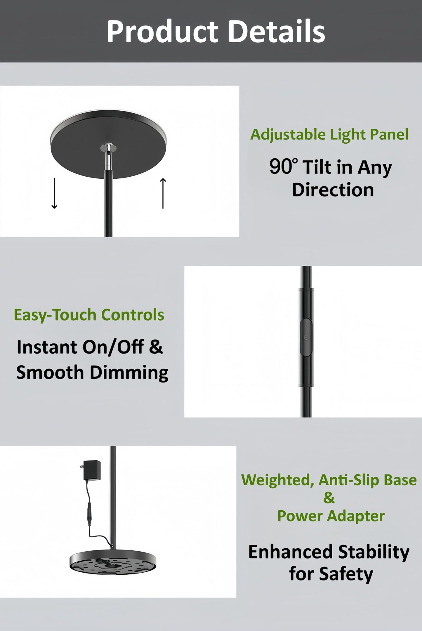 Nowepai Smart RGB Floor Lamp with APP & Remote, 67" Modern Standing Light with Stepless Dimmable Brightness, 36W 3600LM Super Bright LED for Living Room, Bedroom, Office Corner Lighting