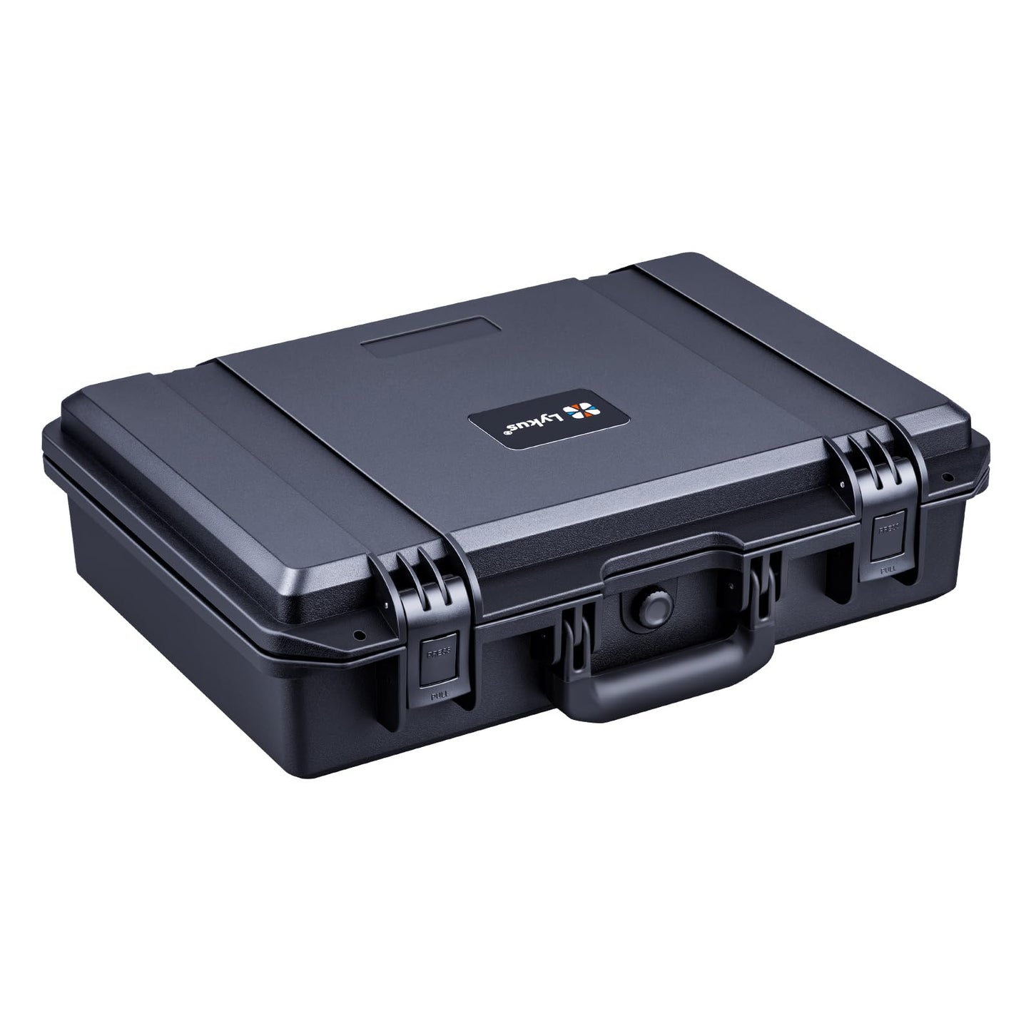 Lykus HC-4410 Waterproof Hard Case with Customizable Foam Insert, Interior Size 17.32x11.42x4.72 in, Suitable for up to 16" Laptop,Starlink Mini,Keyboard,Drill,Audio Mixer,mic,Flashlight,and More