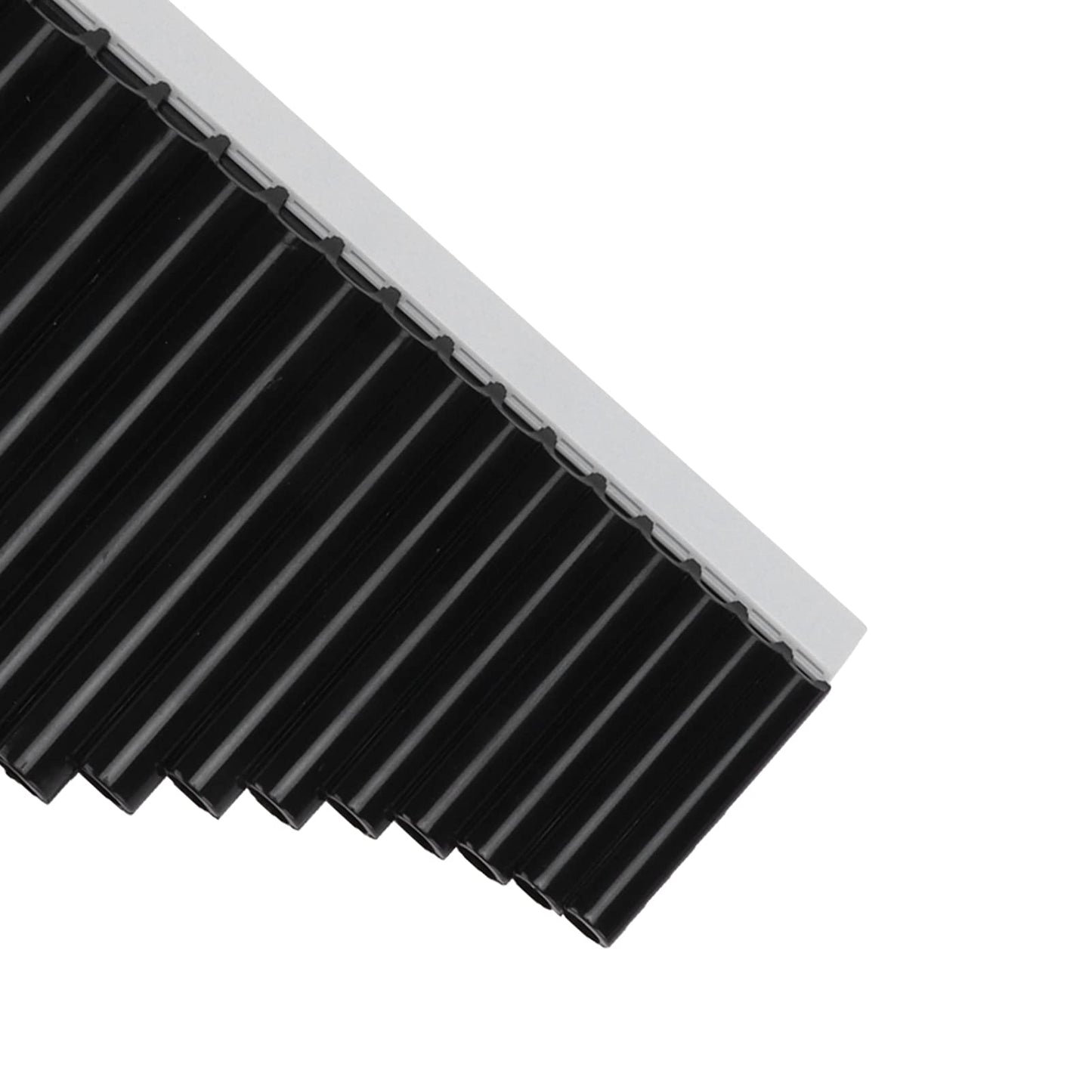 Pan Flute 16 Pipes C Key ABS for Beginners Kids Adults Students Teachers with Carry Bag and Manual (Black)