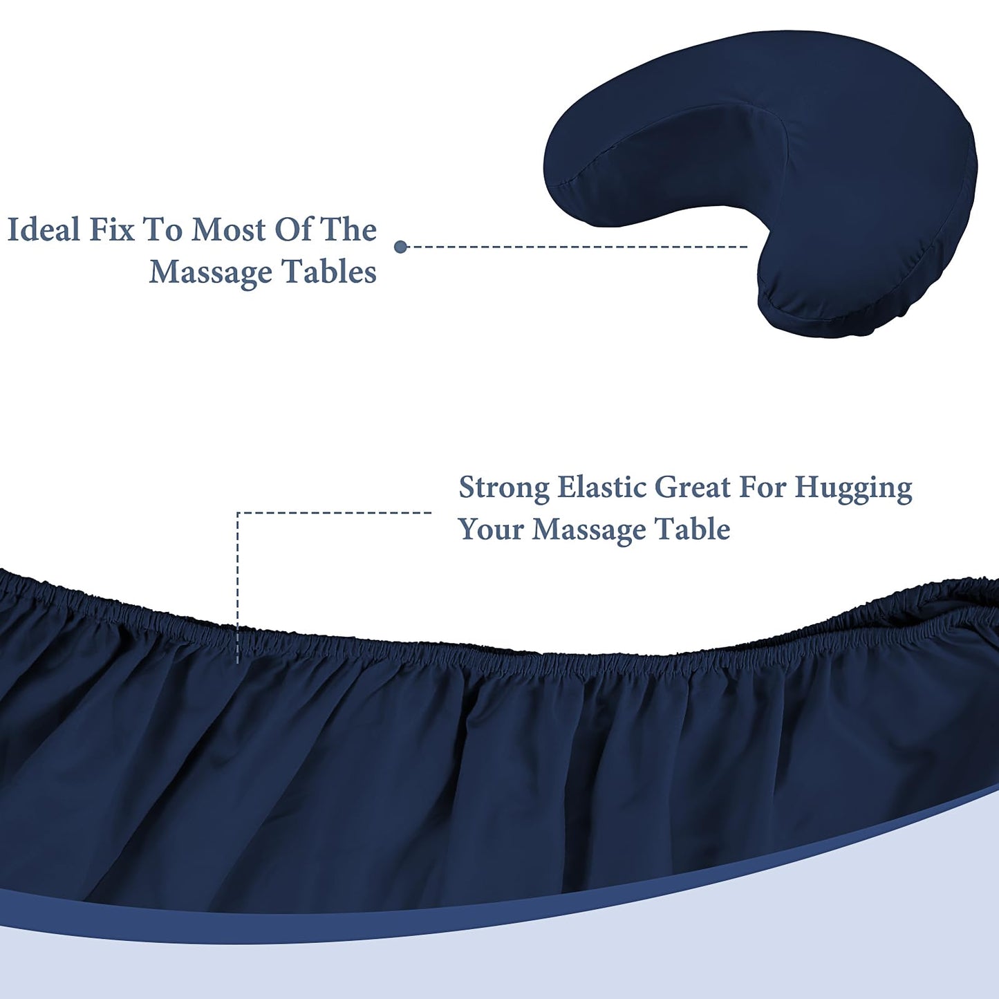 4 Sets Massage Bed Sheets Soft Microfiber, Spa Bed Sheets for Esthetician Includes Massage Table Cover, Fitted Sheet, Face Rest Cover, Resistant Oil and Wrinkle (4 Colors)