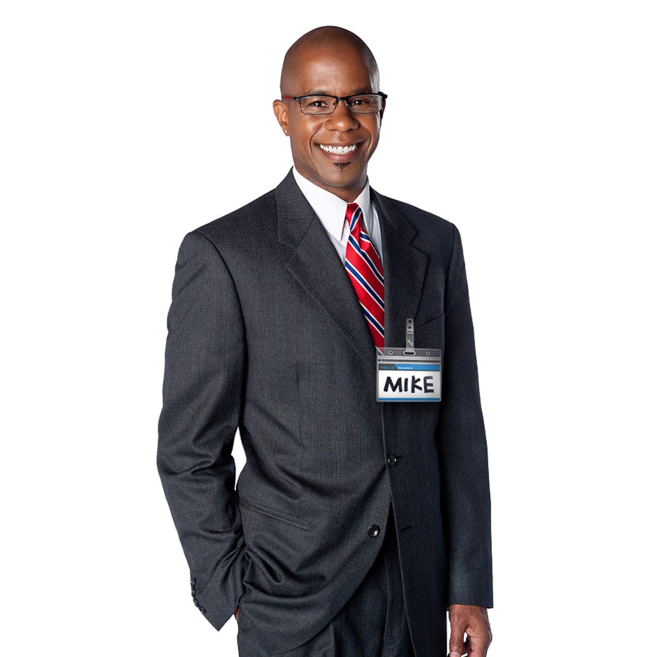 Clear Plastic Horizontal Badge Holders and Metal Badge Clips with Vinyl Straps Waterproof Name Tag PVC ID Card Holder by ZHEGUI (100 Pack, Horizontal Large 3x4)