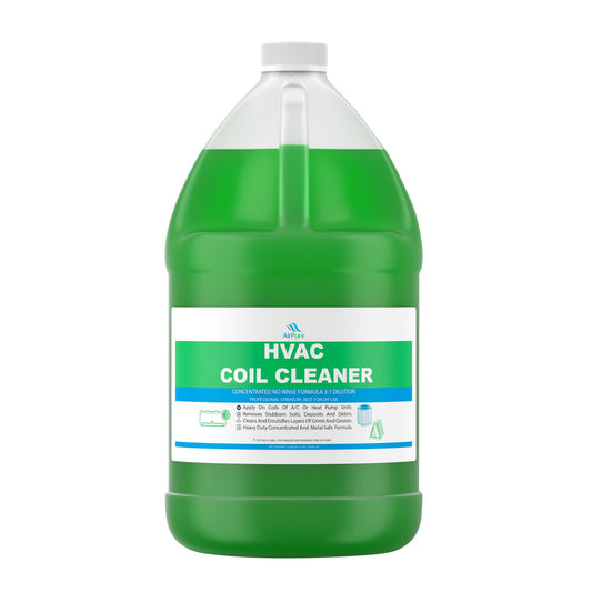 AC Evaporator Coil Cleaner - 1 Gallon (3.78L), No-Rinse Formula, Metal-Safe Corrosion Inhibitors – Cleans Air Conditioners, Condensers, HVAC, Mini Splits, Heat Pumps – Residential & Commercial Use