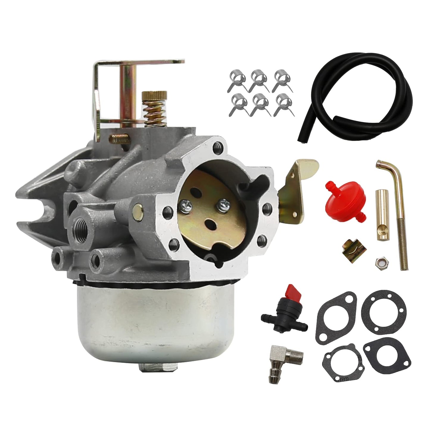 Carburetor Kit Replacement for Kohler K321 K341 Cast Iron 14HP 16HP Engine, John Deere 316 214 300 312 314, Club Cadet 1600 1650