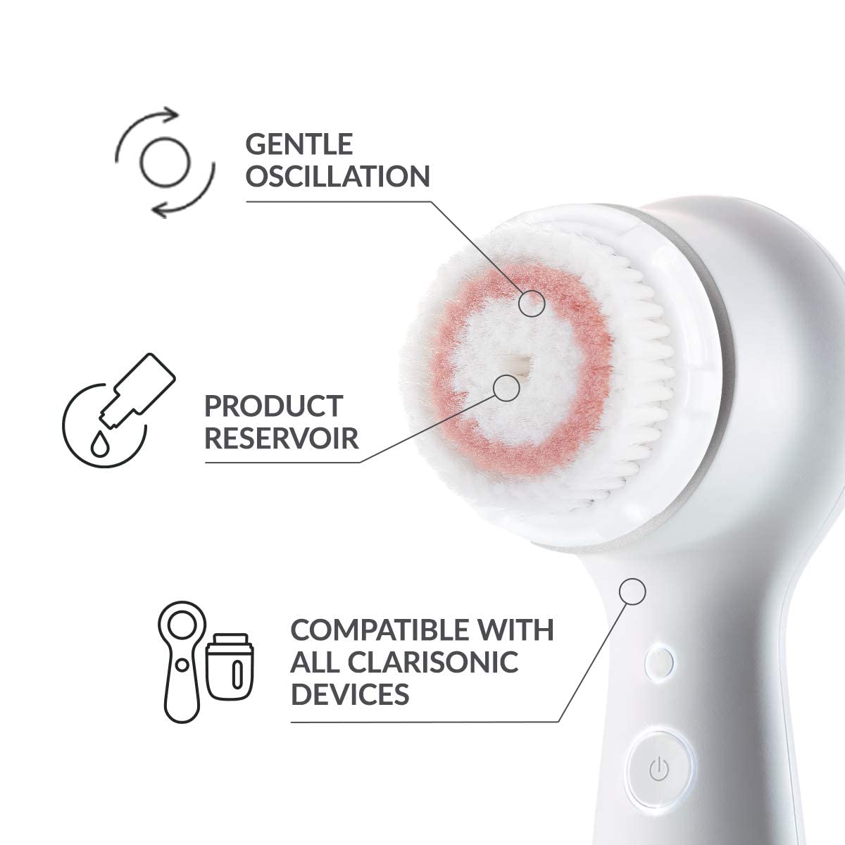 Clarisonic Radiance Facial Cleansing Brush Head Replacement for Mia 1, Mia 2, Mia Fit, Alpha Fit, 4 Count