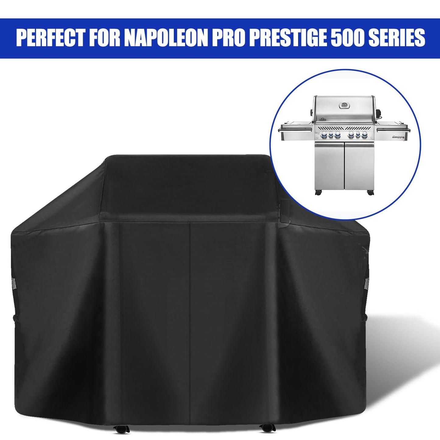 BBQ Grill Cover for Napoleon PRO Prestige 500 Series Grill Accessories Heavy Duty and Waterproof