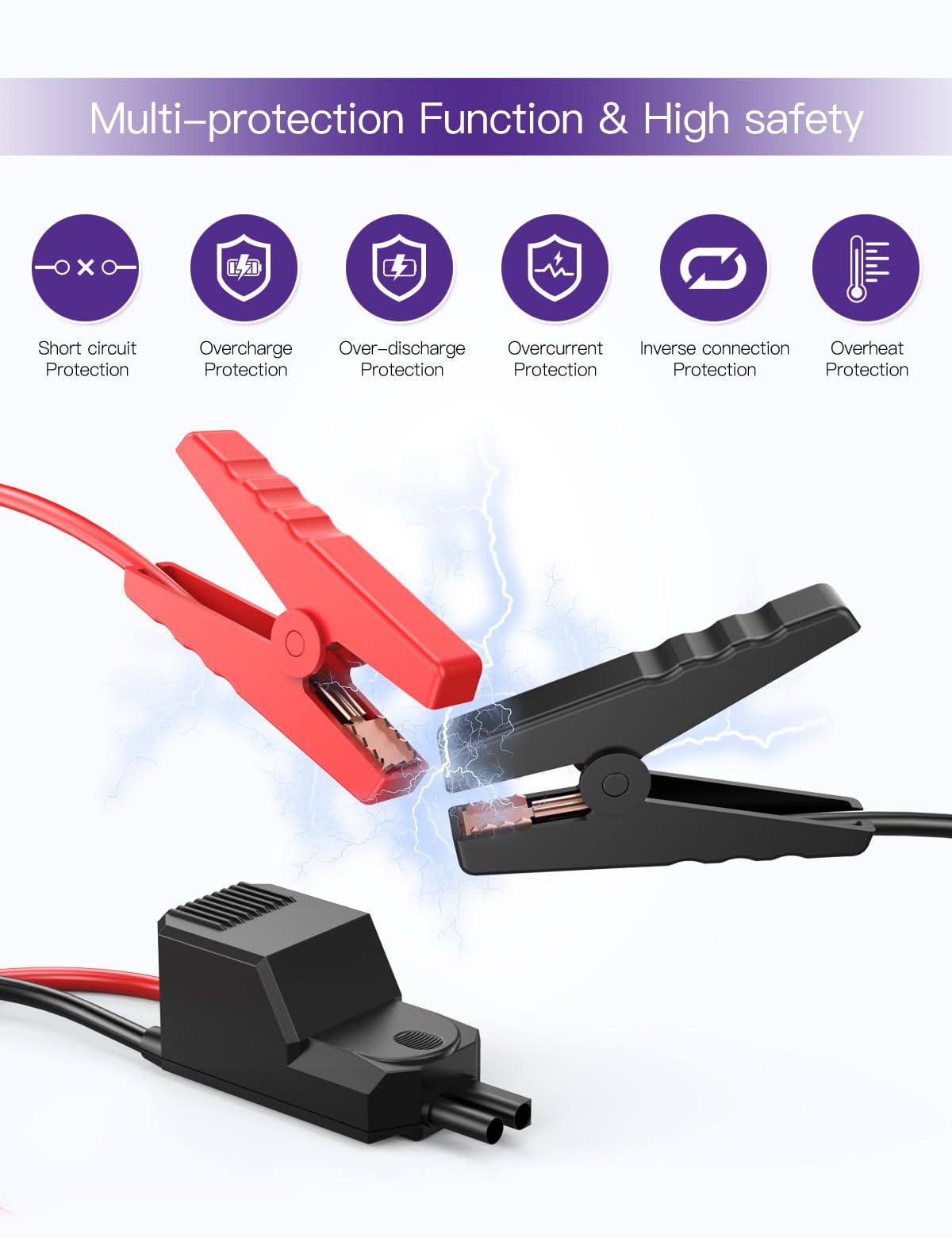 NASTIMA Jump Starter with Air Compressor, 4-in-1 Jump Starter Power Bank, Car Battery Booster with Portable Tire Inflator, 12000mAh Power Pack with Digtal Display,Emergency Light