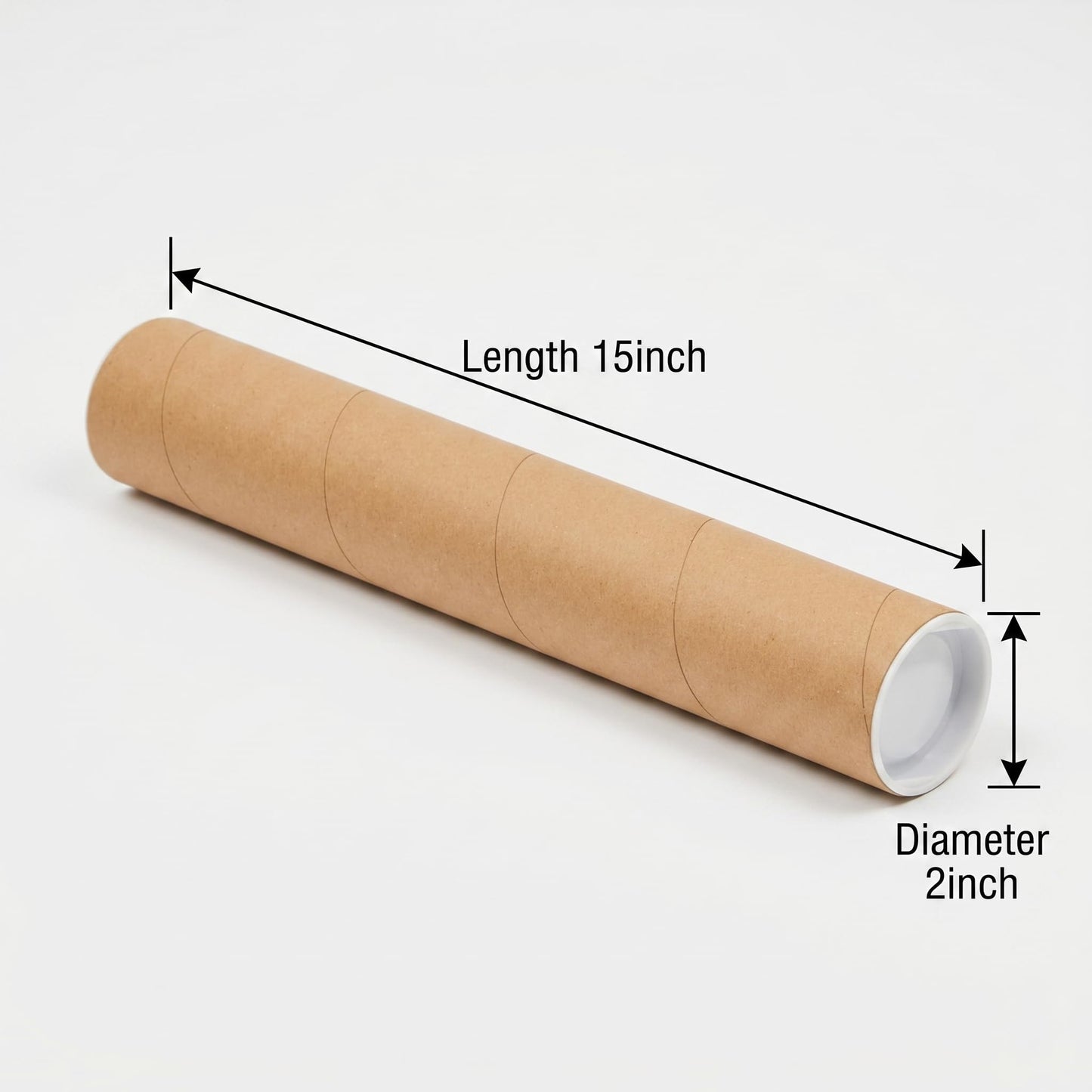 Anscher 12-Pack Shipping Mailing Cardboard Tubes with Caps, 2x15-Inch Kraft Paper Poster Tubes Mailing are essential for safely shipping documents, posters, artwork, and other delicate items.