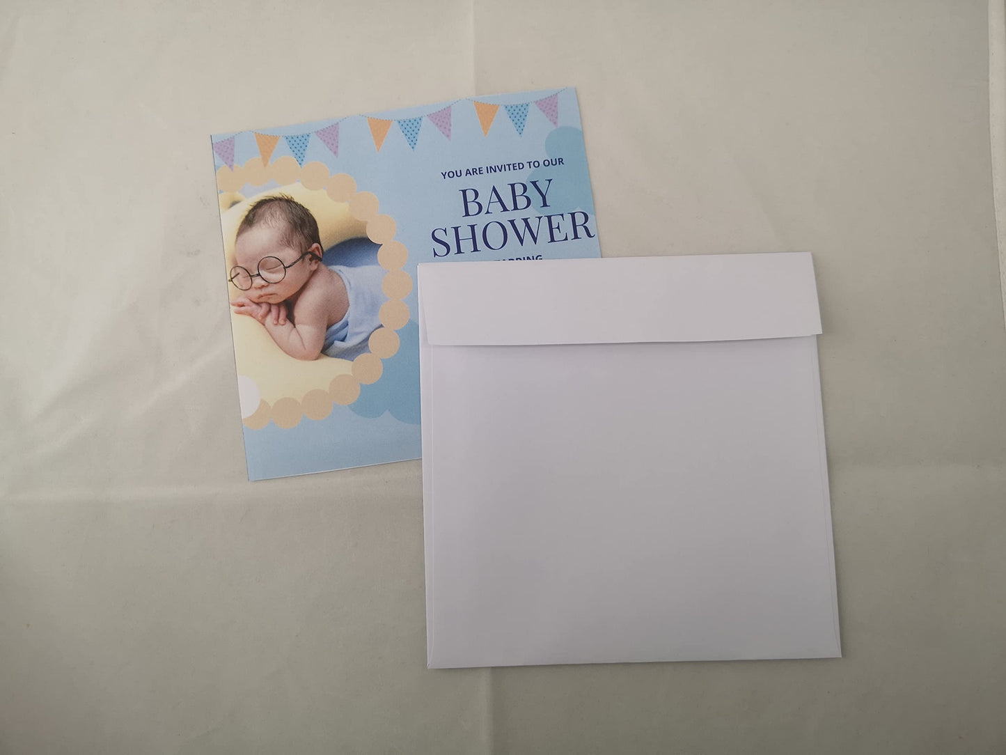 WIN PAQ 6 x 6 Square Envelope, 70lb White, Peel and Seal (100 counts /Pack) – Perfect for Invitation, Photo & Birthday Card