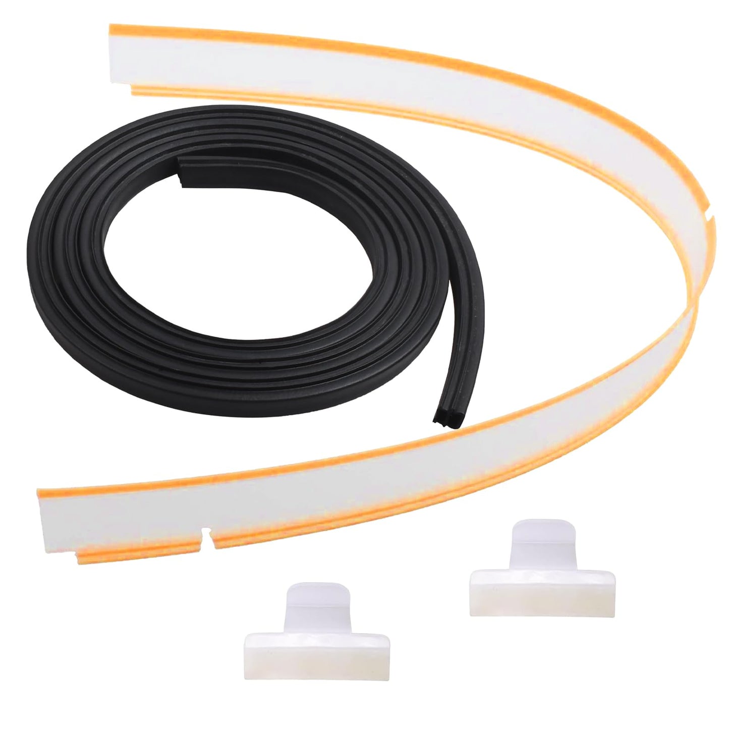 Wllead 154827601 Dishwasher Door Seal Combo Kit Compatible with Frigidaire Kenmore Electrolux & Sears, Includes Door Lower Seal 809006501 & Splash Shield 154701001