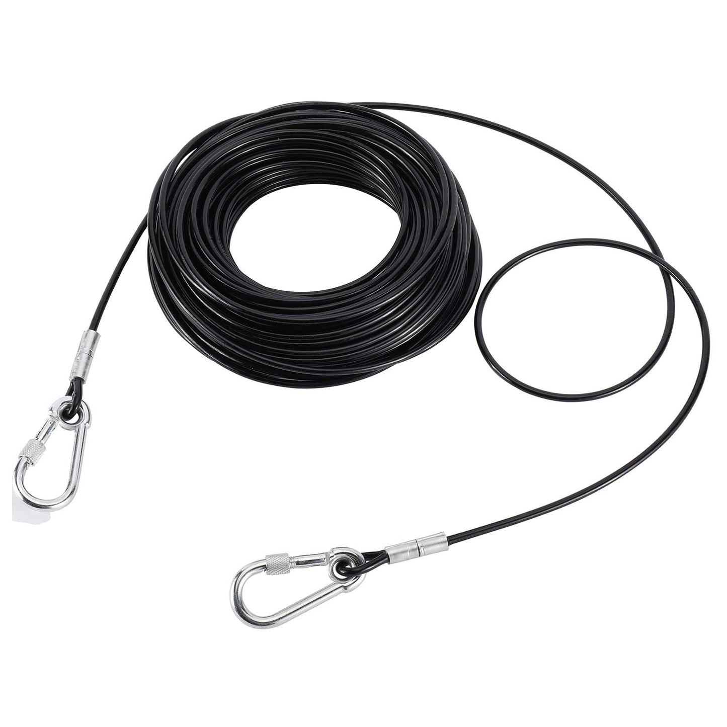 Artilife Heavy Duty 100FT Dog Runner Tie Out Cable Dogs Leash Run Trolley Training Lead for Dogs Up to 300 Pound