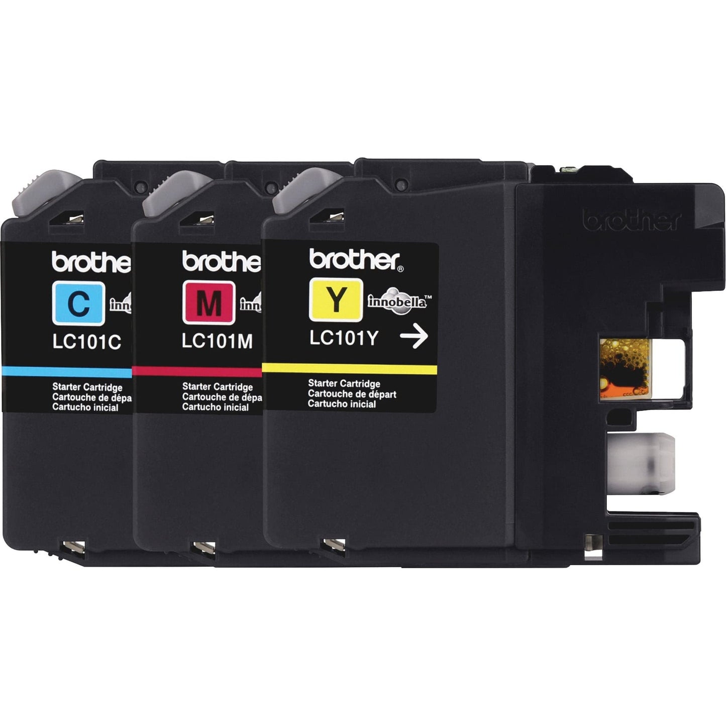 Brother Genuine Standard Yield Color Ink Cartridges, LC1013PKS, Replacement Color Ink Three Pack
