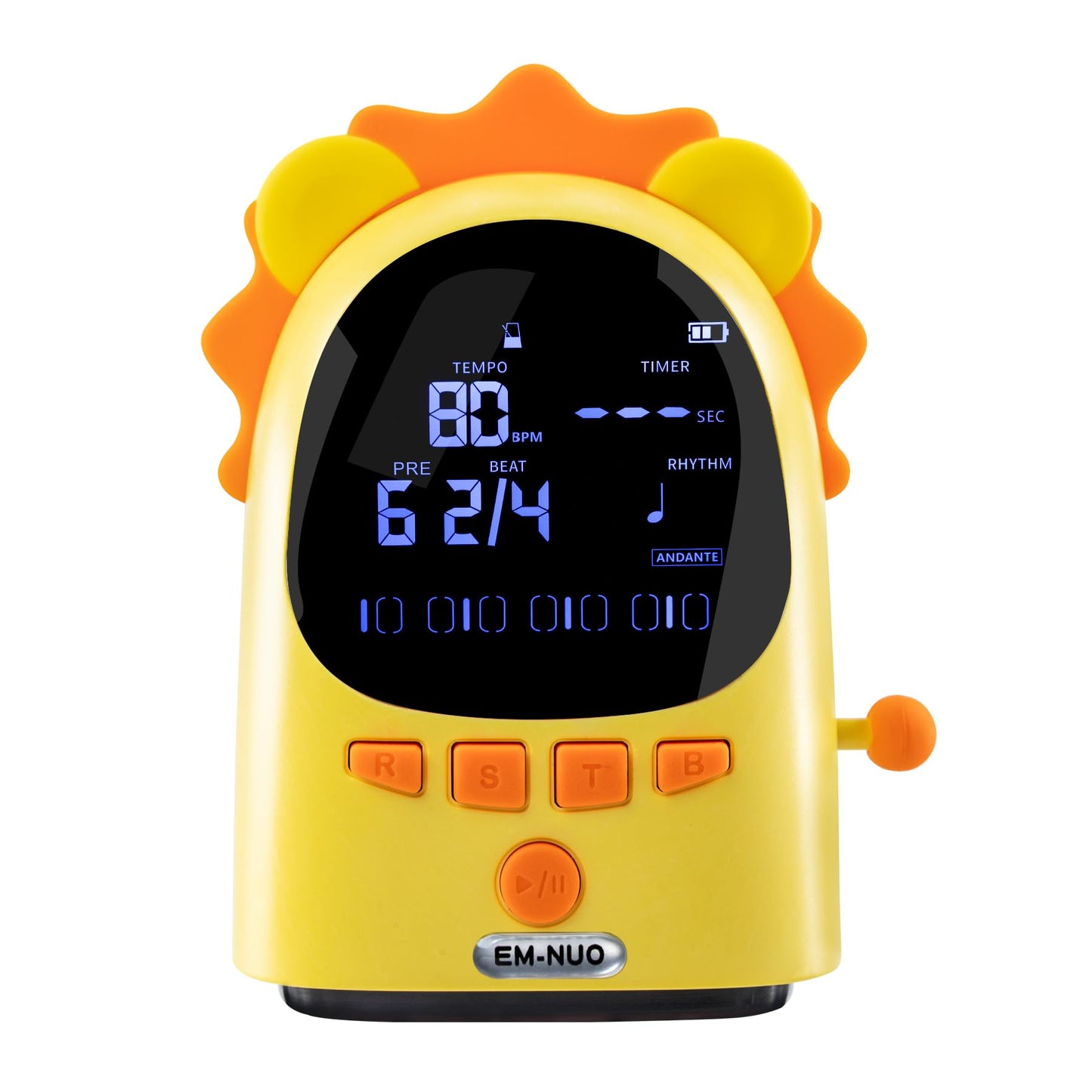 ENO MUSIC Easy Control Cute Cartoon Electric Metronome for Acoustic Guitar Violin Ukulele Players with Big Sound