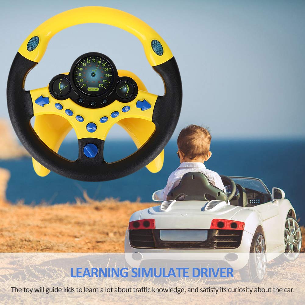 Facaily Copilot Simulated Steering Wheel Toy Children's Educational Sounding Toy Small Steering Wheel