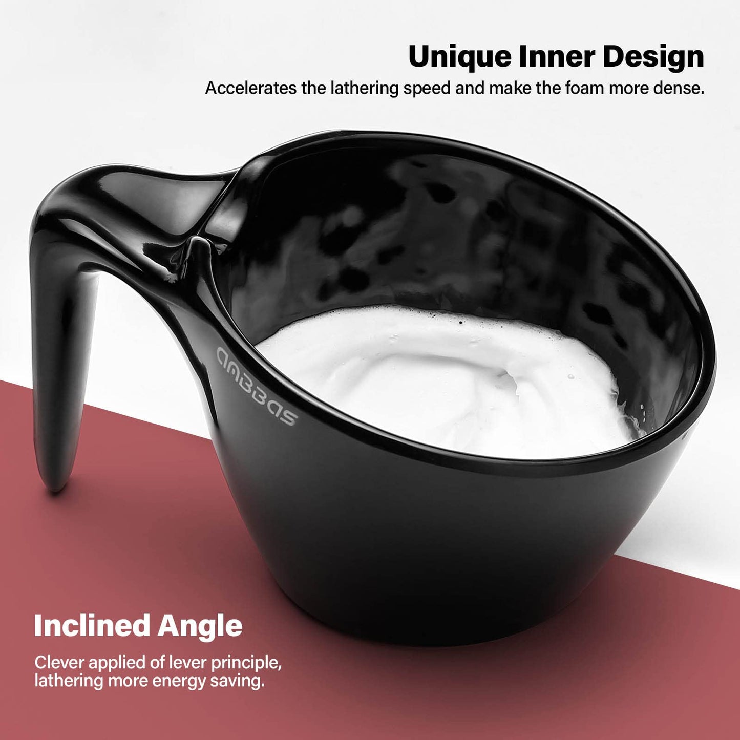 Anbbas Badger Hair Shaving Brush with 100g Shaving Soap Refill and Upgrade Lathering Way-POP Mug A5 Melamine,Foaming Set for Men Wet Shave,Women Girls Hair Removal