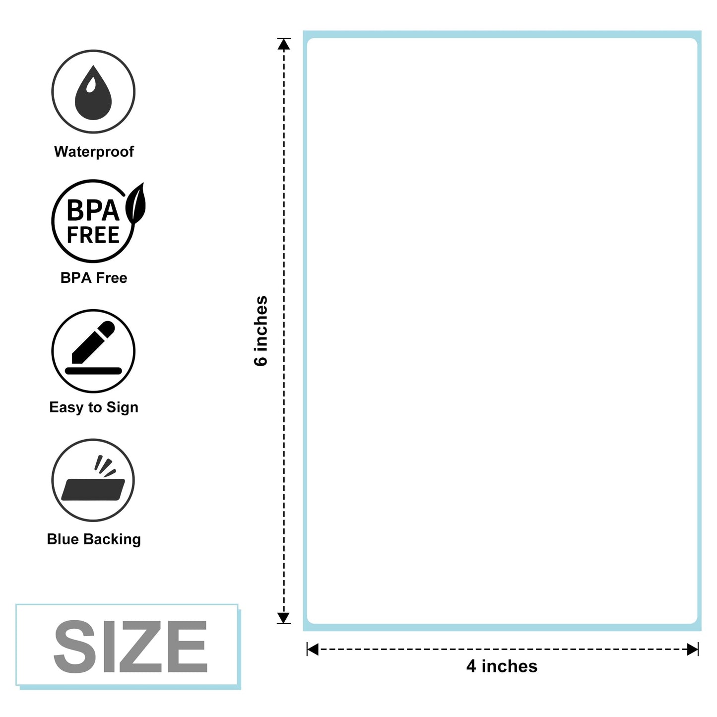 L LIKED 4x6 in Thermal Shipping Labels, 4000 Pcs Fanfold Thermal Printer Labels for Address, Mailing, Boxes, Packages, Compatible with Zebra & Rollo Printer