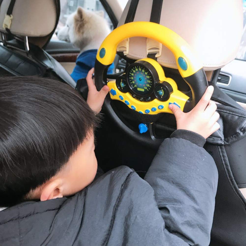 Facaily Copilot Simulated Steering Wheel Toy Children's Educational Sounding Toy Small Steering Wheel