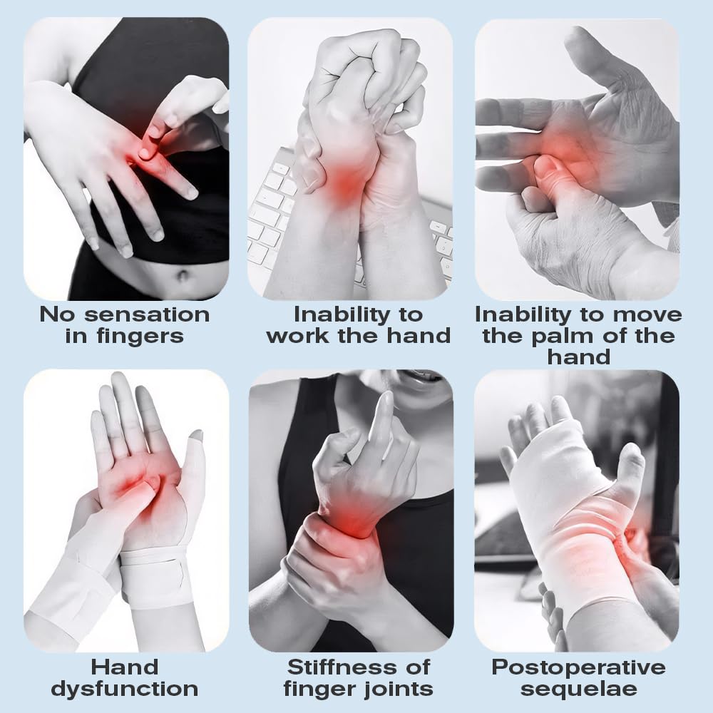 BAUSATZ Rehabilitation Robotic Gloves for Stroke Recovery-Multiple Training Modes，Custom Settings Finger Rehab Trainer，Stroke Recovery Equipment (Right Hand-Large)