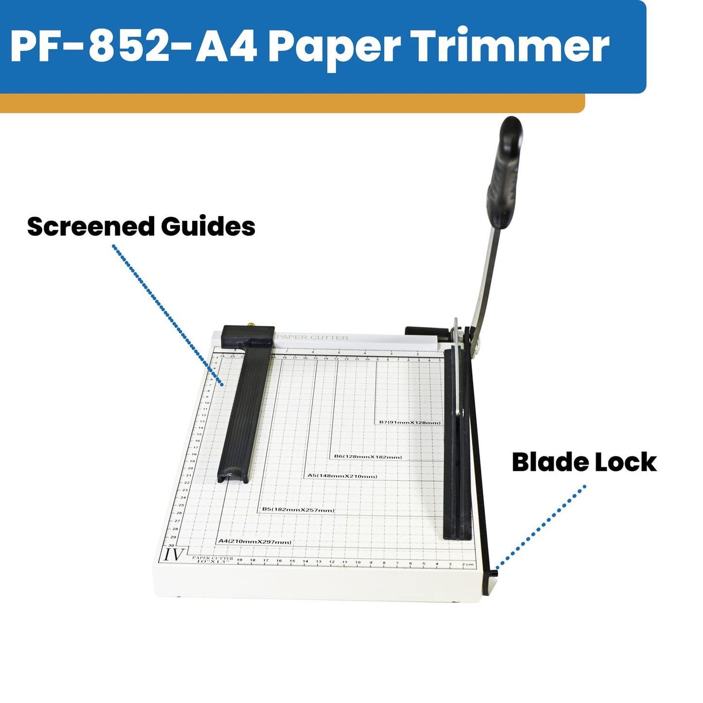 PrintFinish Paper Trimmer 10 to 12 Sheet Capacity, Good for Office, School or Business, Max Cutting Size (12.5) (12.5 x 9.8)… (12.5)