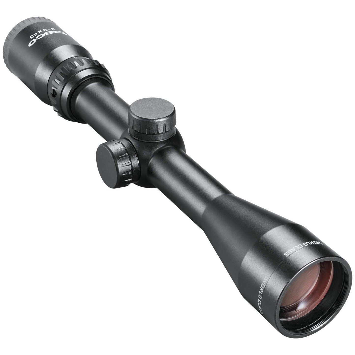 3-9x40 World Class Black Riflescope 30/30, w/Rings, Hang Box