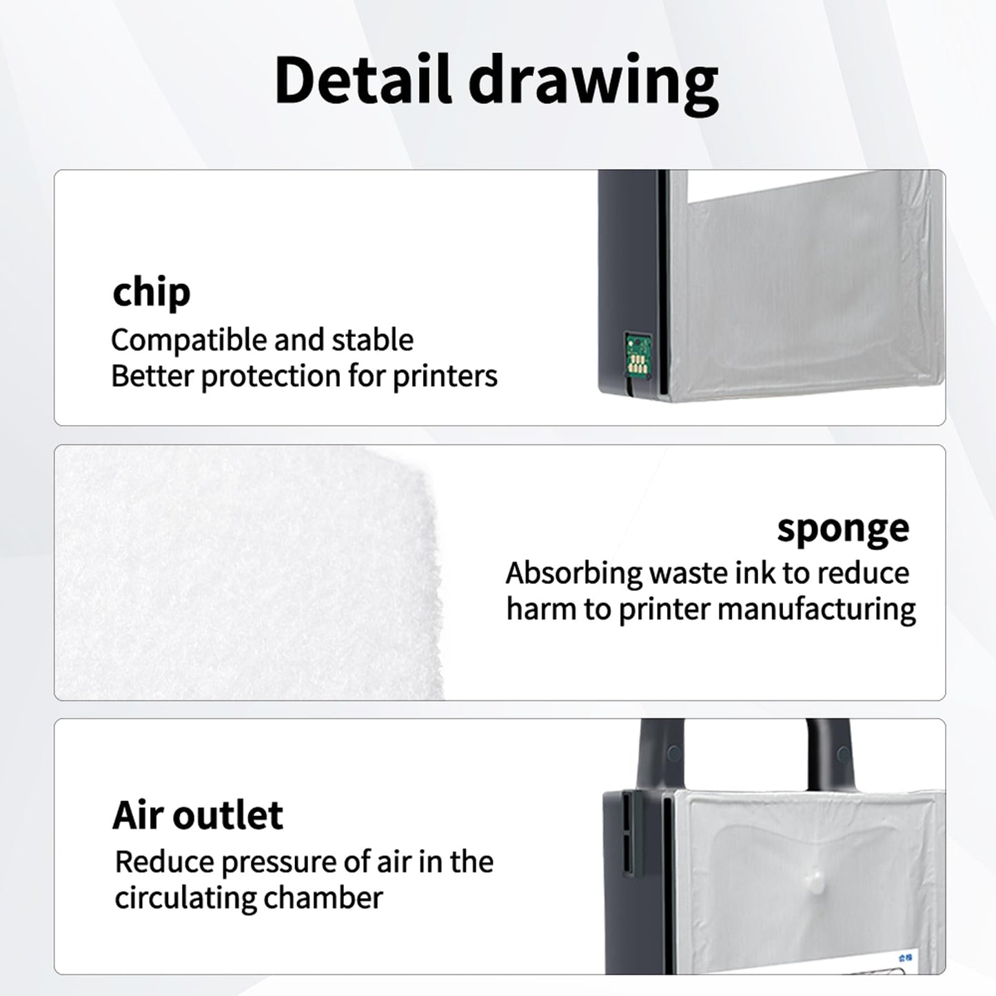 MS.R SJMB6000/6500 Maintenance Box Waste Ink Collector for Epson colorworks CW-C6000 C6500 C6030 C6050 C6000au C6000pu C6500au C6500pu Series C33S021501 Inkjet Lable Printer(1 Pack)