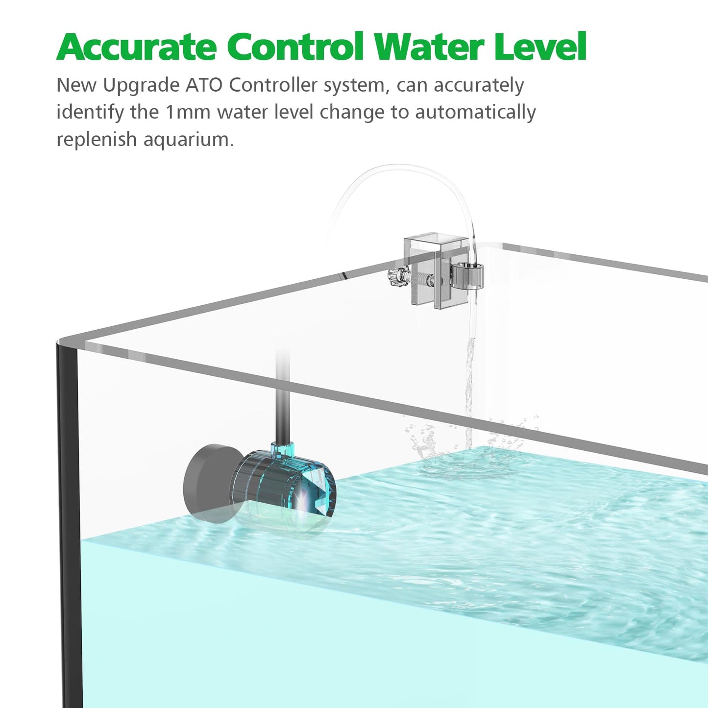 Useek Auto Top Off for Saltwater Aquarium Water ATO System for Both Reef and Fresh Tank - Blue
