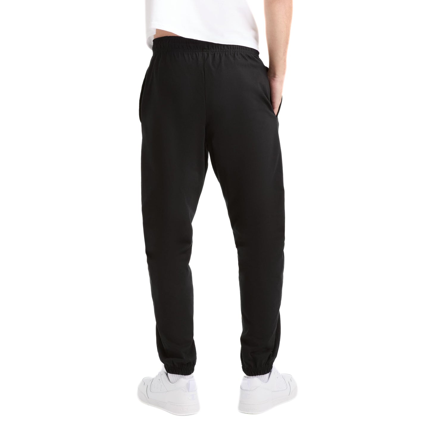 Champion Men's Pants, Everyday Cotton, Lightweight Lounge, Knit Pants for Men (Reg. Or Big & Tall), Black - C Patch Logo, 3X-Large Big