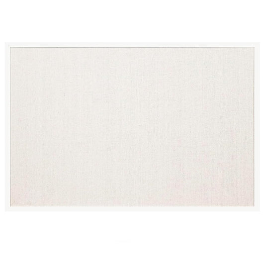 AMKIOKIO 24x36 Inch White-Framed Linen Cork Board - Stylish Home Decor, Versatile Pinning Surface, Includes Hanging Kit