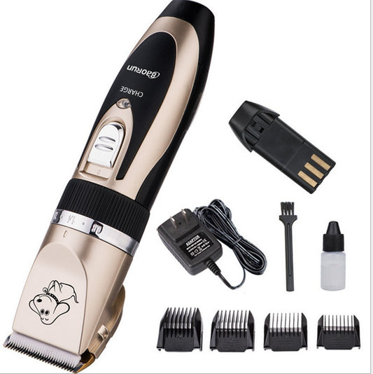 BaoRun Pet Dog Grooming Clippers Professional Rechargeable Cordless Hair Clippers with Comb Low Noise for Small Medium Large Dogs Cats