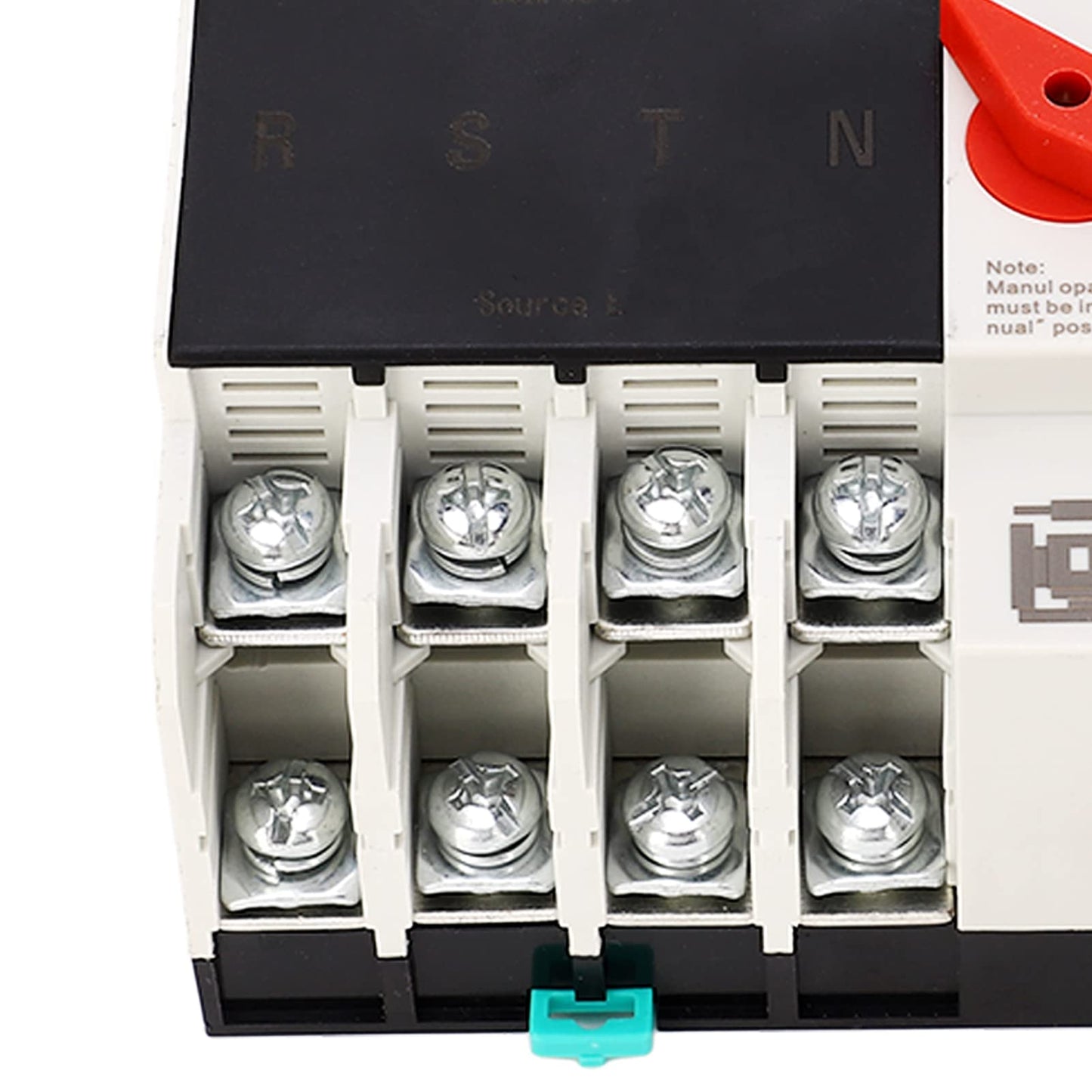 Gugxiom Dual Power Automatic Transfer Switch, 100A AC110V Automatic Transfer Switch Generator Transfer Switch, 4P Rail Mounted Generator Changeover Switch Power Transfer Switch