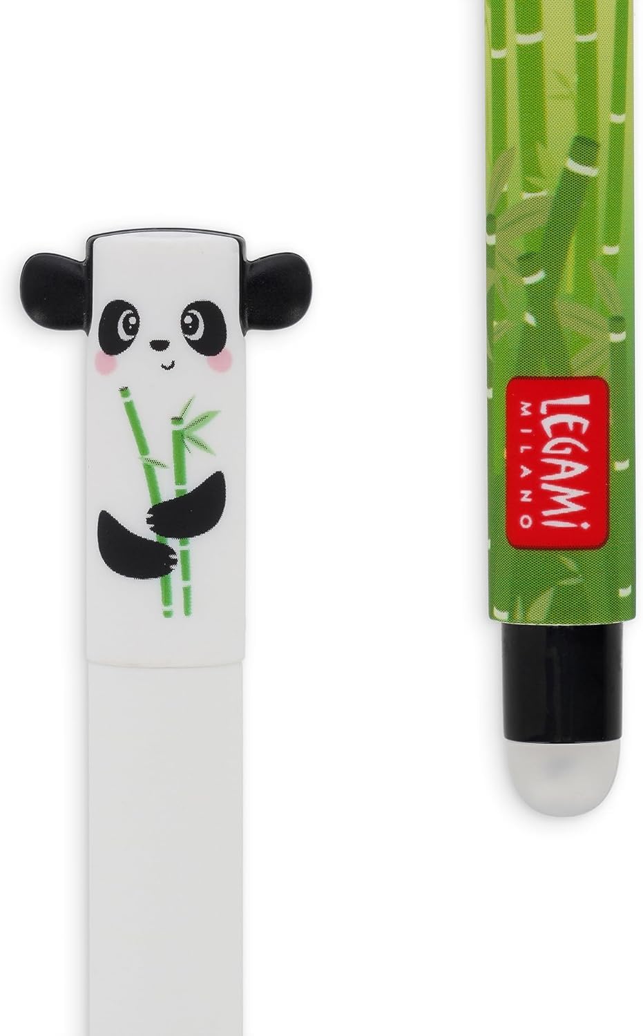 LEGAMI - Set of 12 Erasable Gel Pens with Thermosensitive Erase Ink, Range of ink colours & barrel designs, 0.7mm Tip, Animal Designs