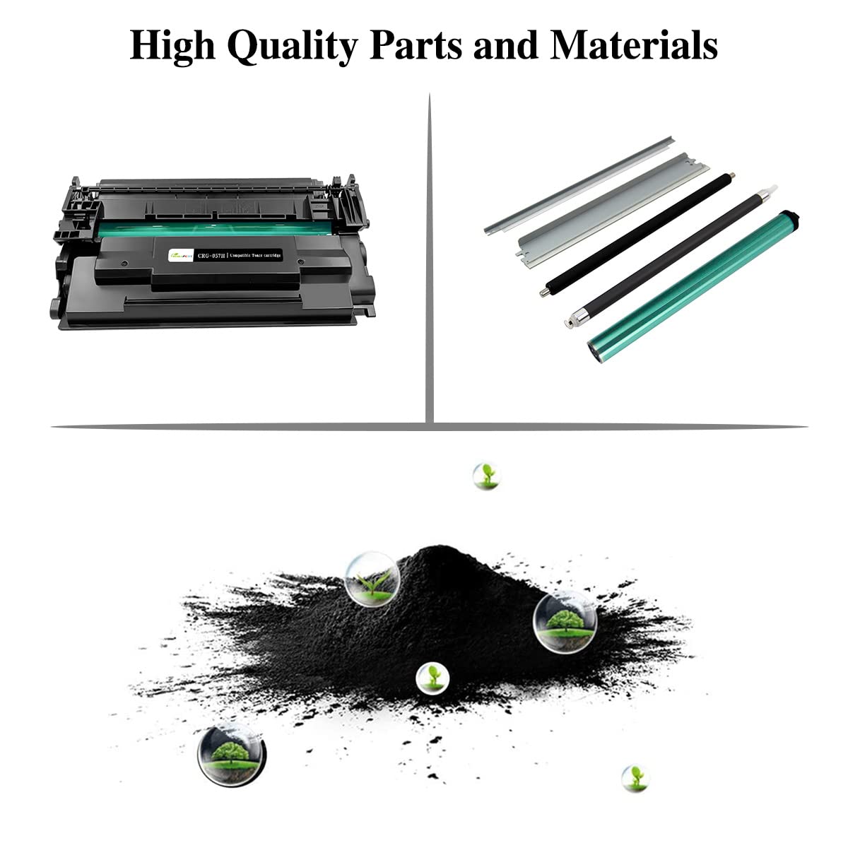 Compatible Toner Cartridges 057H ( 057 ) High Capacity 10000 Pages 2 Blacks for Canon LBP236dw MF445dw LBP226dw MF455dw MF449dw MF448dw MF443dw LBP228dw LBP227dw LBP223dw MF451dw MF452dw Printers