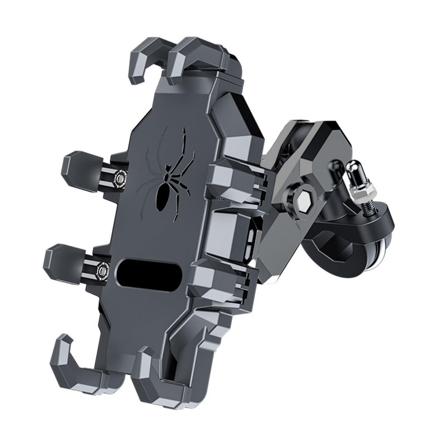 Cesicersi Motorcycle Phone Mount Holder - [Dual Dampener] [Anti Shake] Motorcycle Cell Phone Mounts,Adjustable Bike Phone Holder, Fit for iPhone Samsung LG Google All 4.7-7.2" Phones,Black