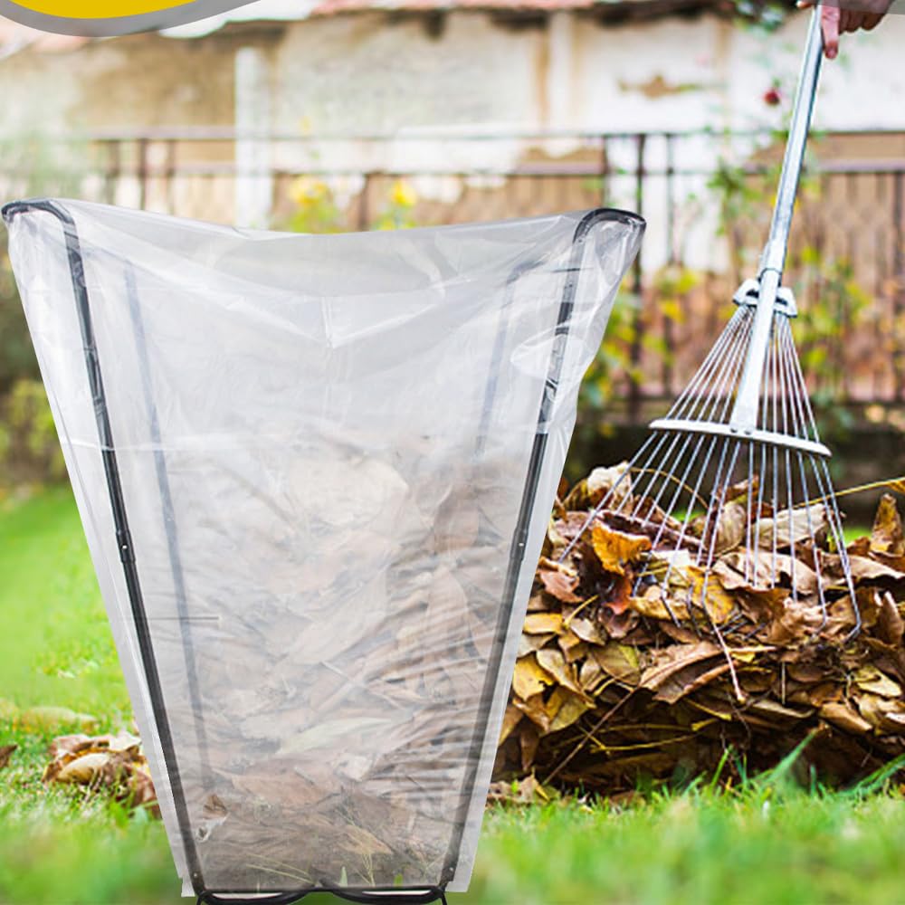 2PCS Multi-Purpose Metal Trash Bag Holder Stand 30-45 Gallon Leaf Garbage Frame Holds Leaves Bags Rack Holders for Outdoor Yard Camping Garden Lawn Party Gardening Parties Supplies