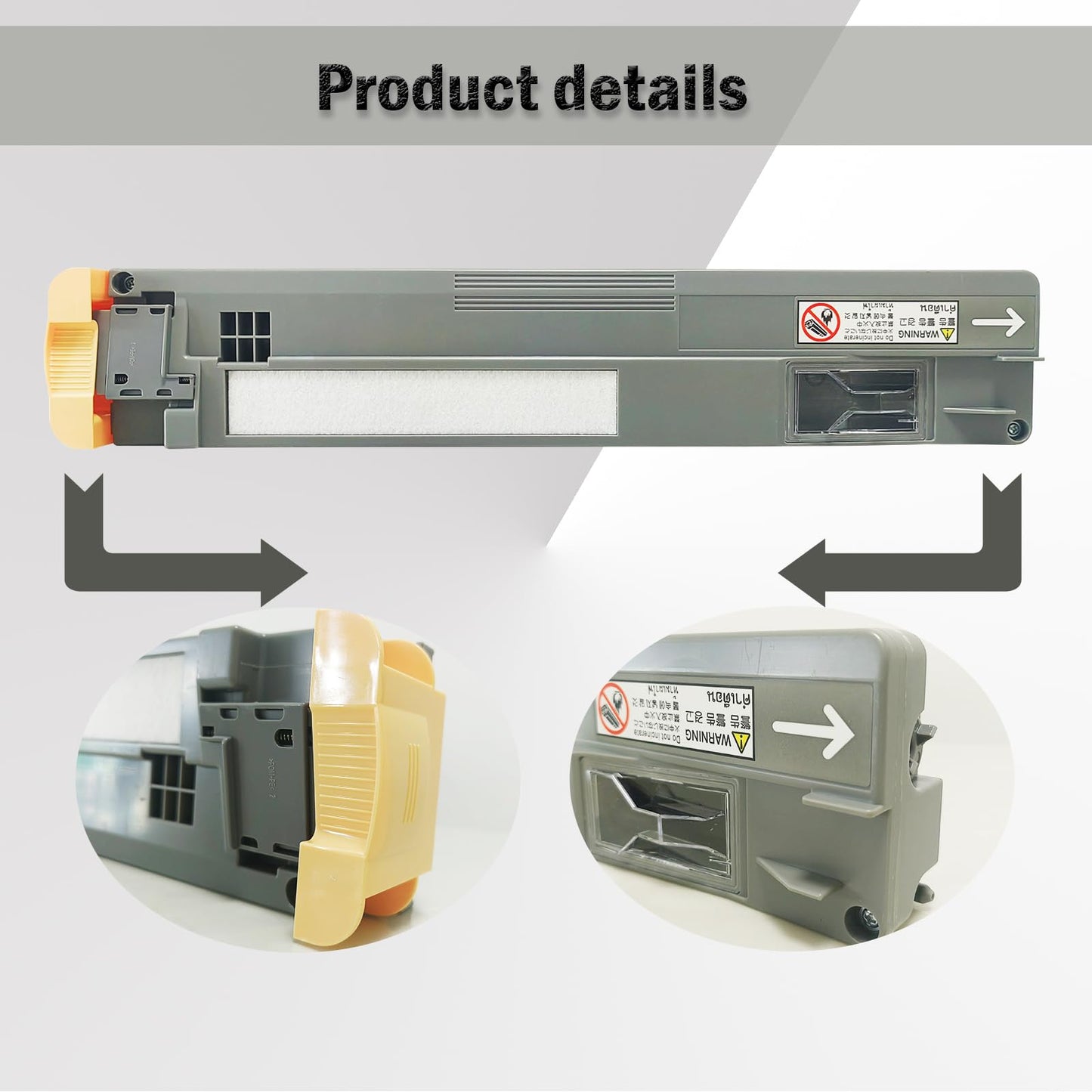 2Pack 008R13061 Waste Toner Container Replacement for Xerox WorkCentre 7830 7835 7845 7855 7425 7428 7435 7525 7530 7535 7545 7556 7970 AltaLink C8030 C8035 C8045 C8055 C8070 Waste Toner Cartridge