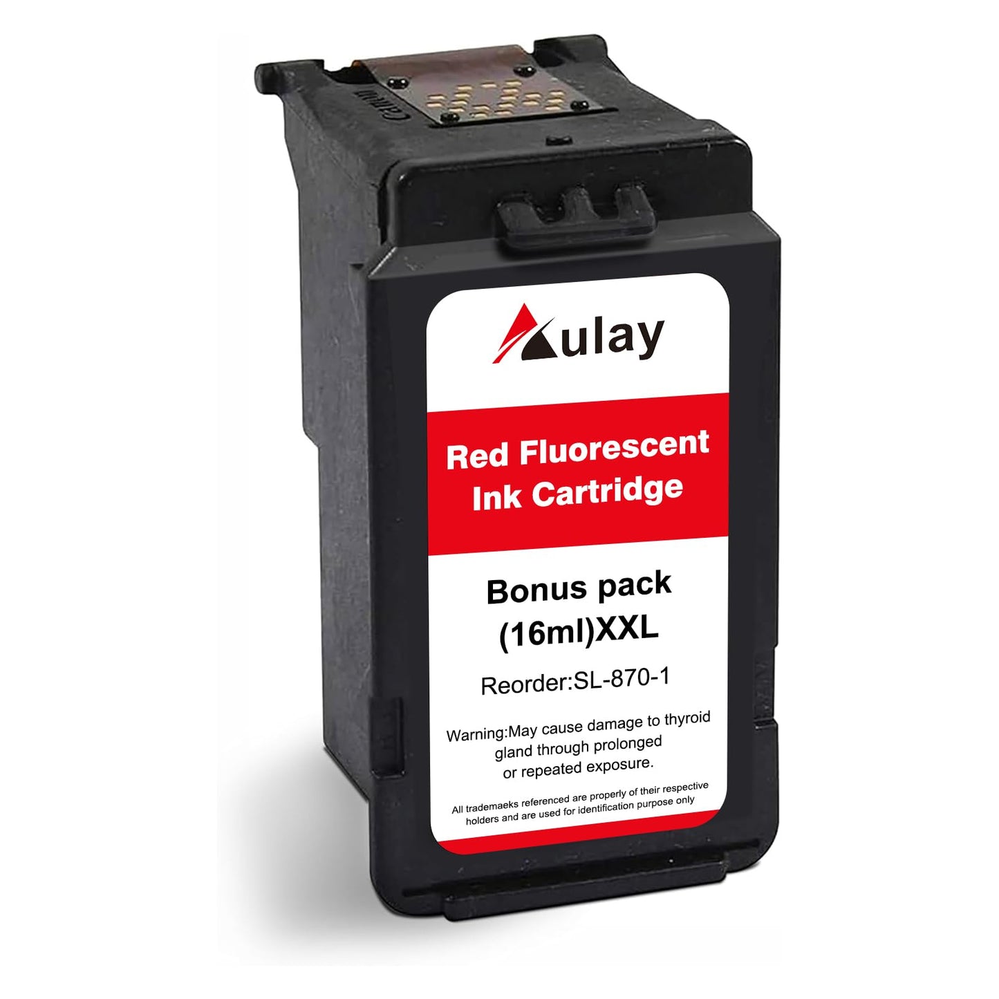 Aulay SL-870-1 Red Ink Cartridge Replacement for Pitney Bowes New SendPro Mailstation (CSD1) Postage Machines| Red| 16ML Large Capacity Ink